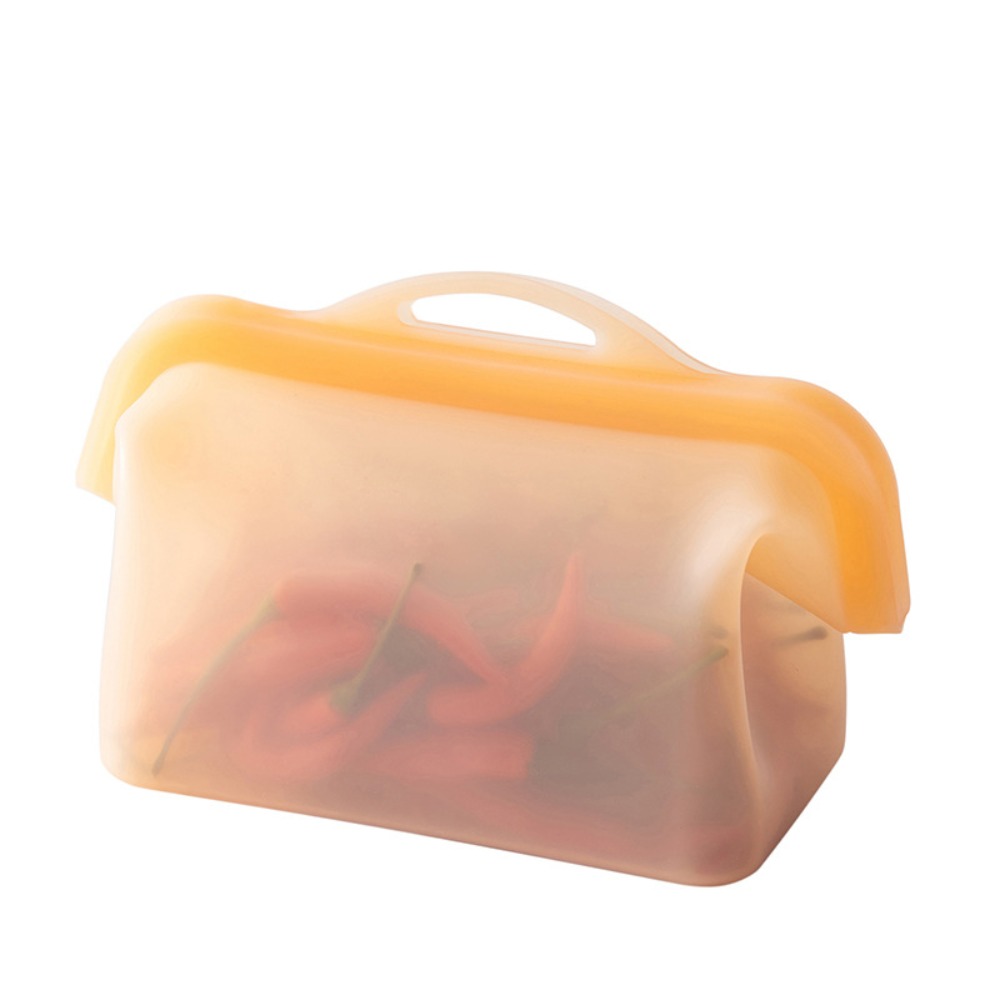 Food Storage Silicone Bags - ถุงเก็บอาหารซิลิโคนกันรั่ว ทนความร้อนสูง ป้องกันกลิ่น ช่วยรักษาความสด ใช้งานได้หลากหลาย พร้อมหูจับ
