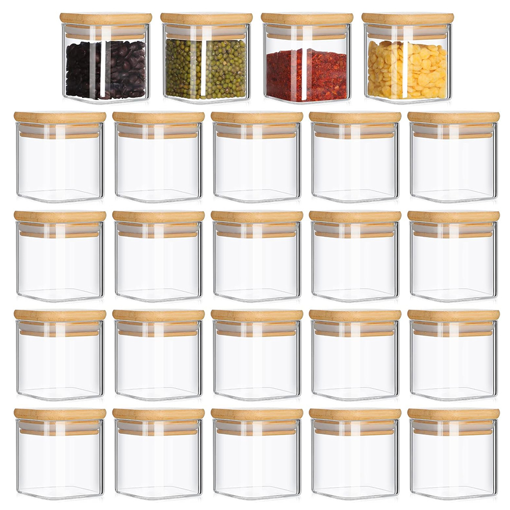 4 ออนซ์ 6 แพ็คขวดแก้วชุดป้ายเค - Food Storage Set Glass บทวิจารณ์และราคา
