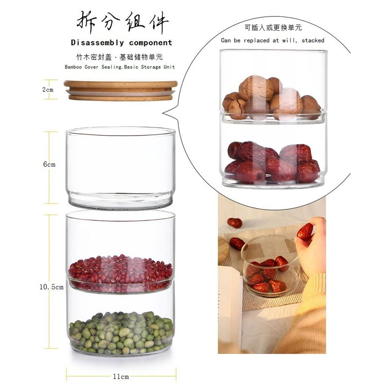 ชุดภาชนะแก้ว 3 ชั้น ขนาด 1200  - Food Storage Set Glass บทวิจารณ์และราคา