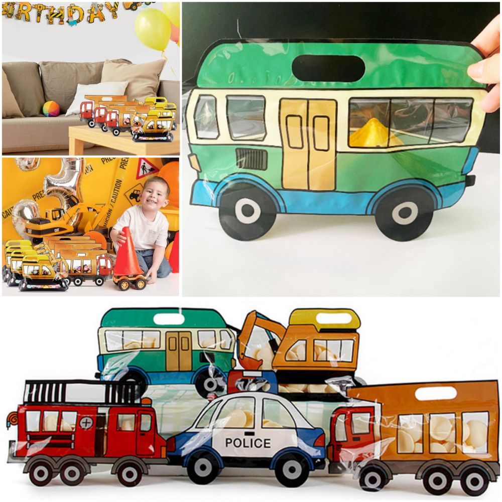 ถุงบรรจุภัณฑ์ลายการ์ตูนรถยนต์ส - Food Storage Zipper Bags บทวิจารณ์และราคา