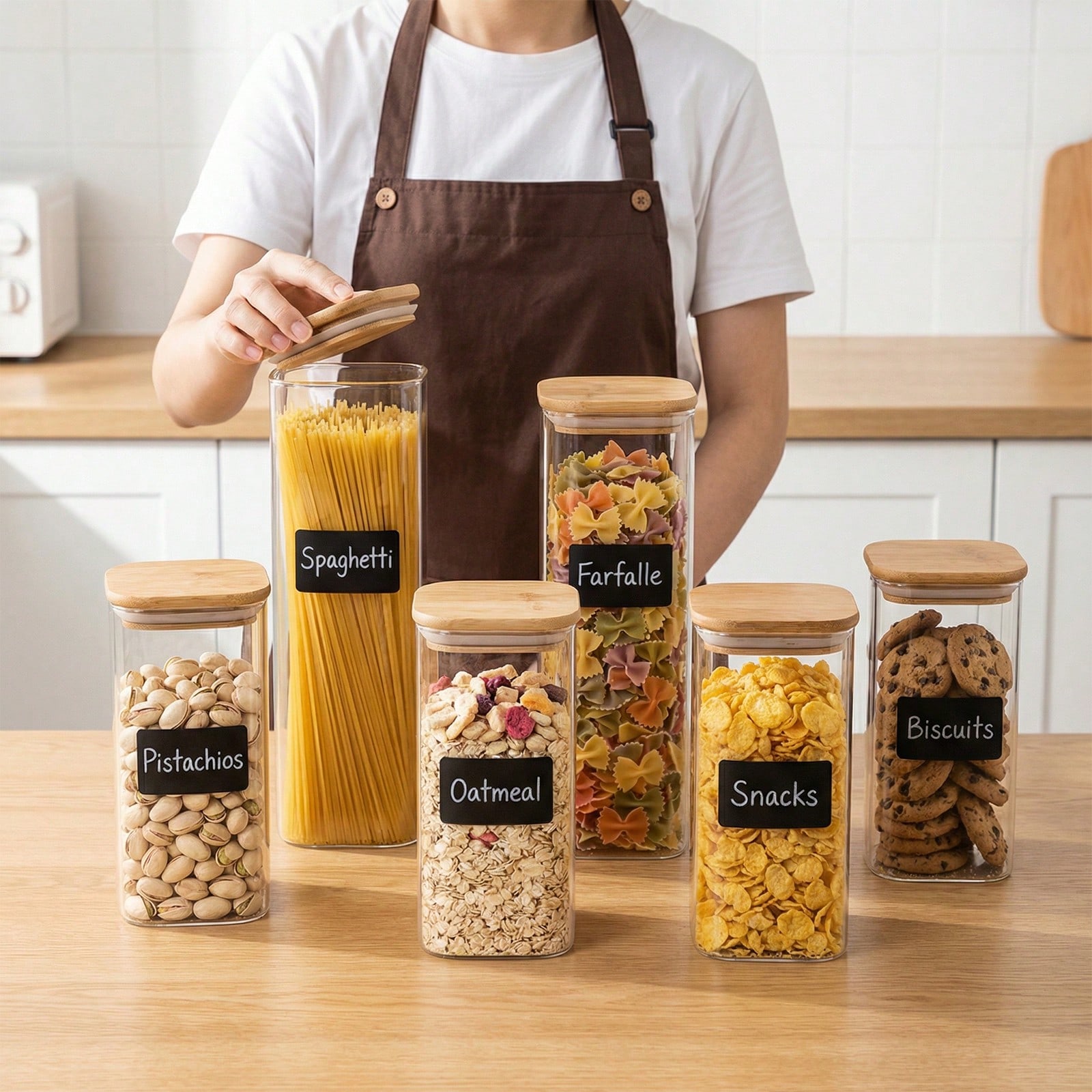 ชุดภาชนะเก็บอาหารแก้วพร้อมฝาปิ - Food Storage Containers Glass บทวิจารณ์และราคา