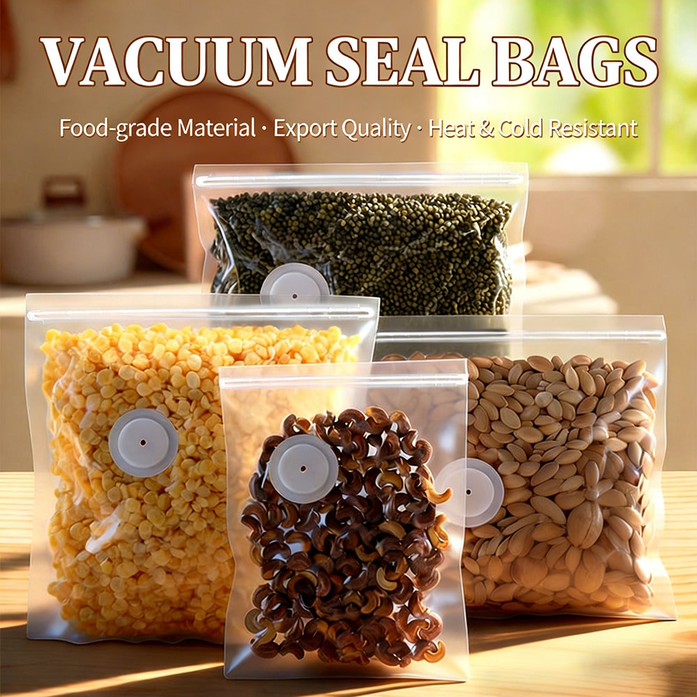 ถุงสูญญากาศแบบใช้ซ้ำได้ 30 ชิ้ - Food Storage Vacuum Bags บทวิจารณ์และราคา