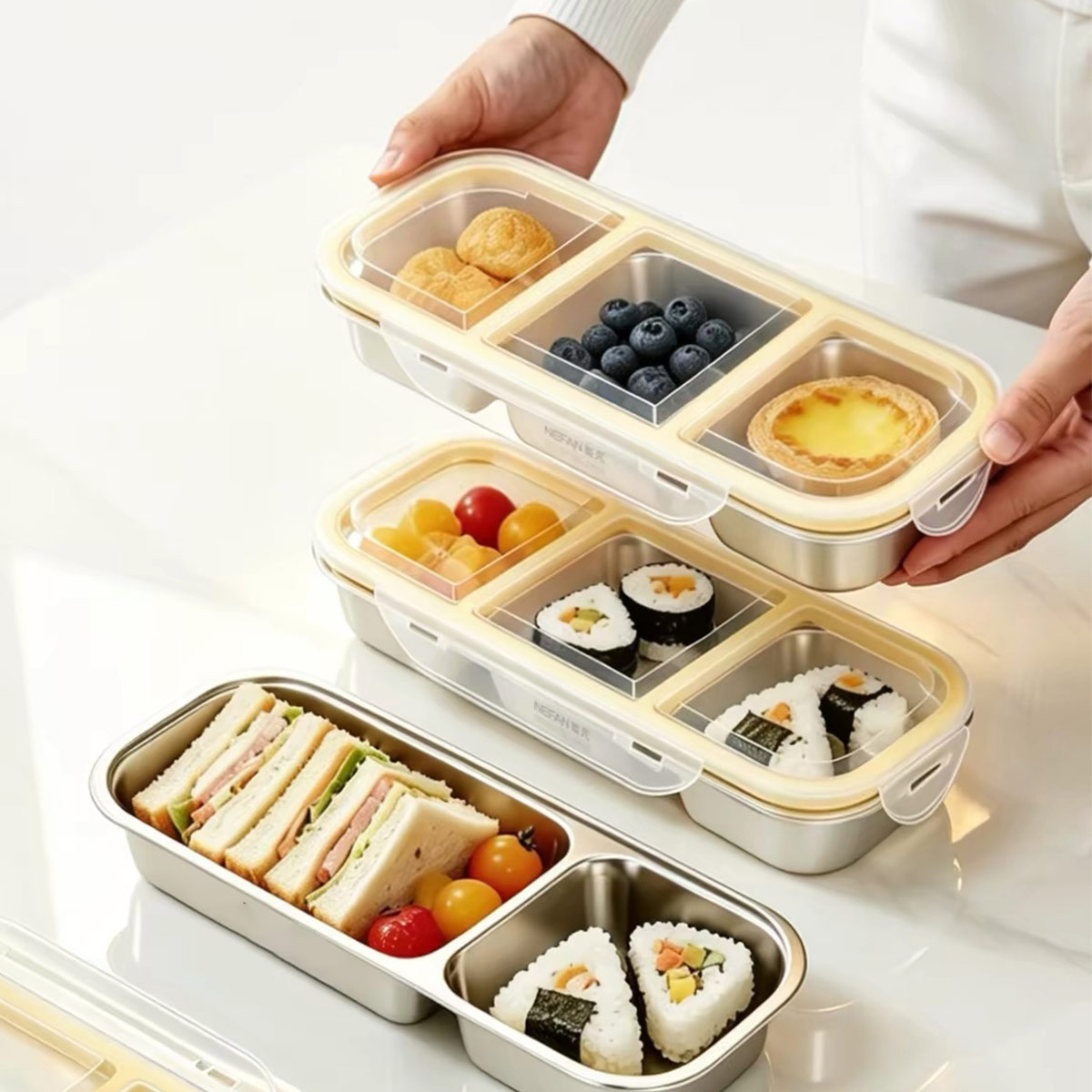 ภาชนะเก็บอาหารสแตนเลสพร้อมฝาปิ - Food Storage Equipment บทวิจารณ์และราคา