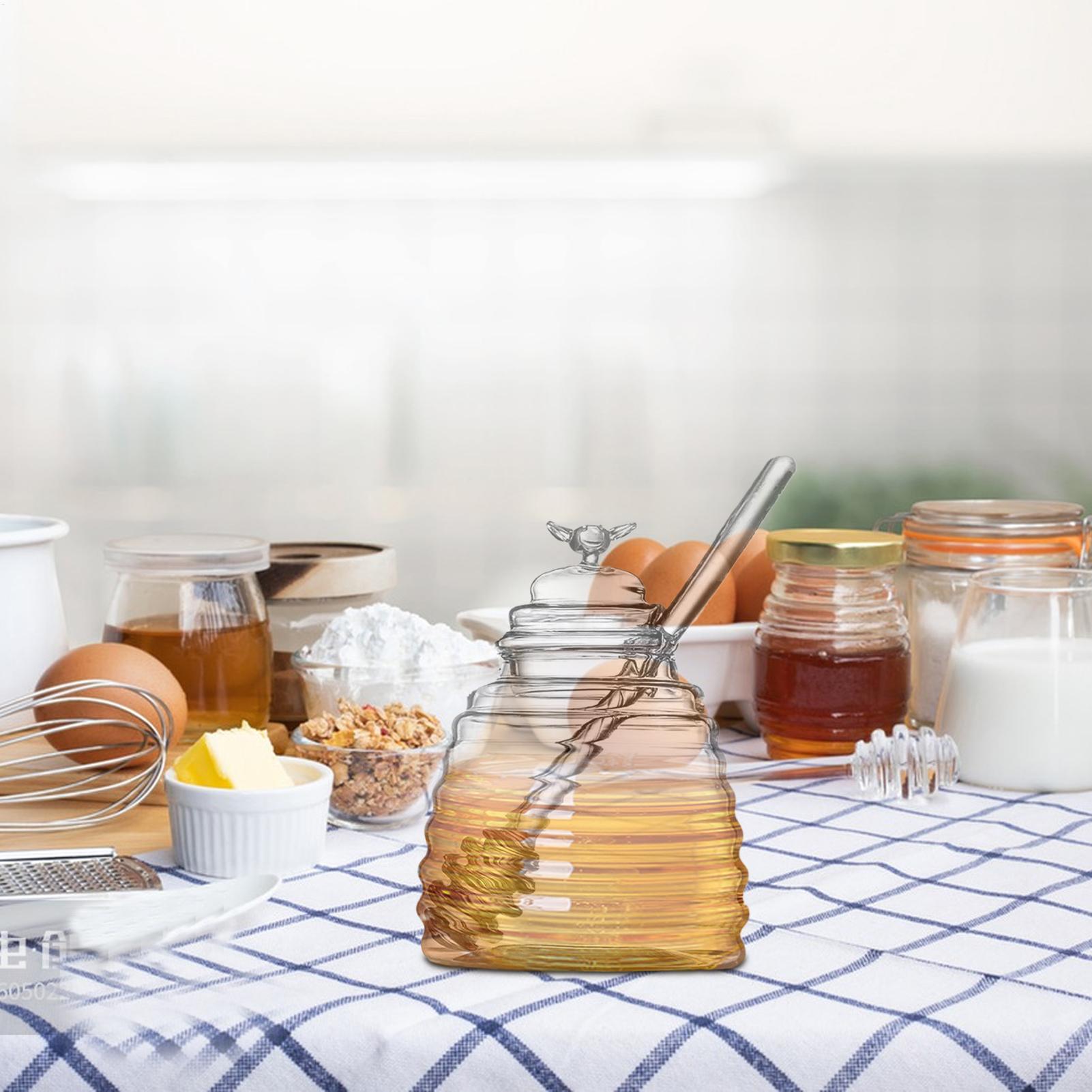 ขวดน้ำผึ้งพร้อมฝาปิด ภาชนะแก้ว - Food Storage 30 Years บทวิจารณ์และราคา