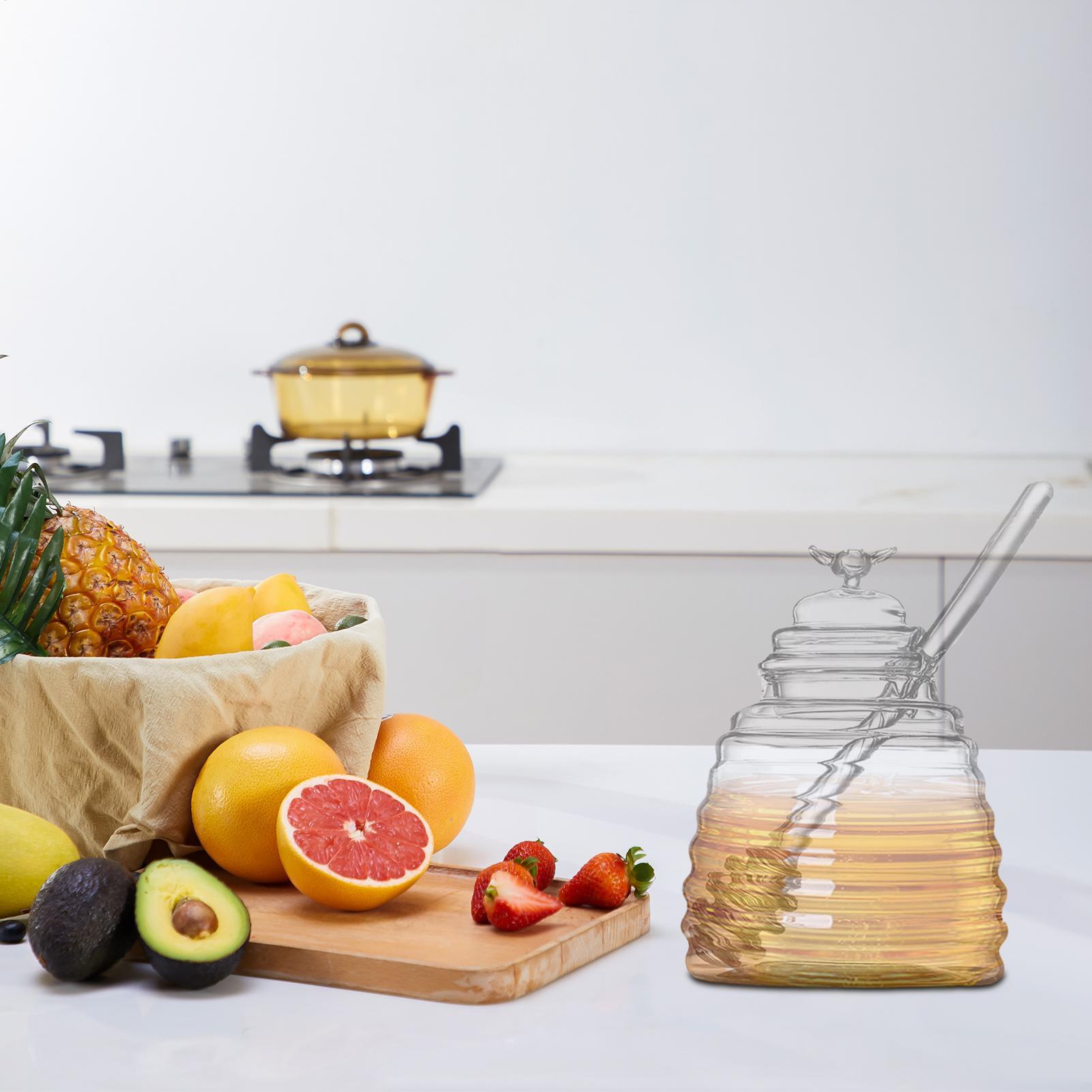 ขวดน้ำผึ้งพร้อมฝาปิด ภาชนะแก้ว - Food Storage 30 Years บทวิจารณ์และราคา
