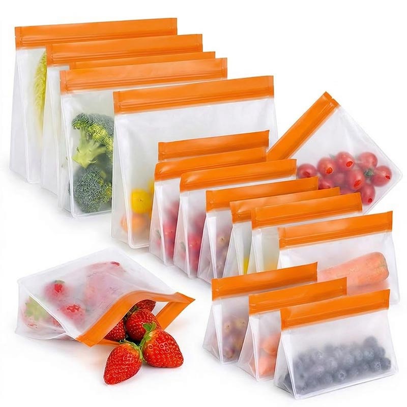 20 ชิ้น/ชุด ถุงซิลิโคนเก็บอาหา - Food Storage Silicone Bags บทวิจารณ์และราคา