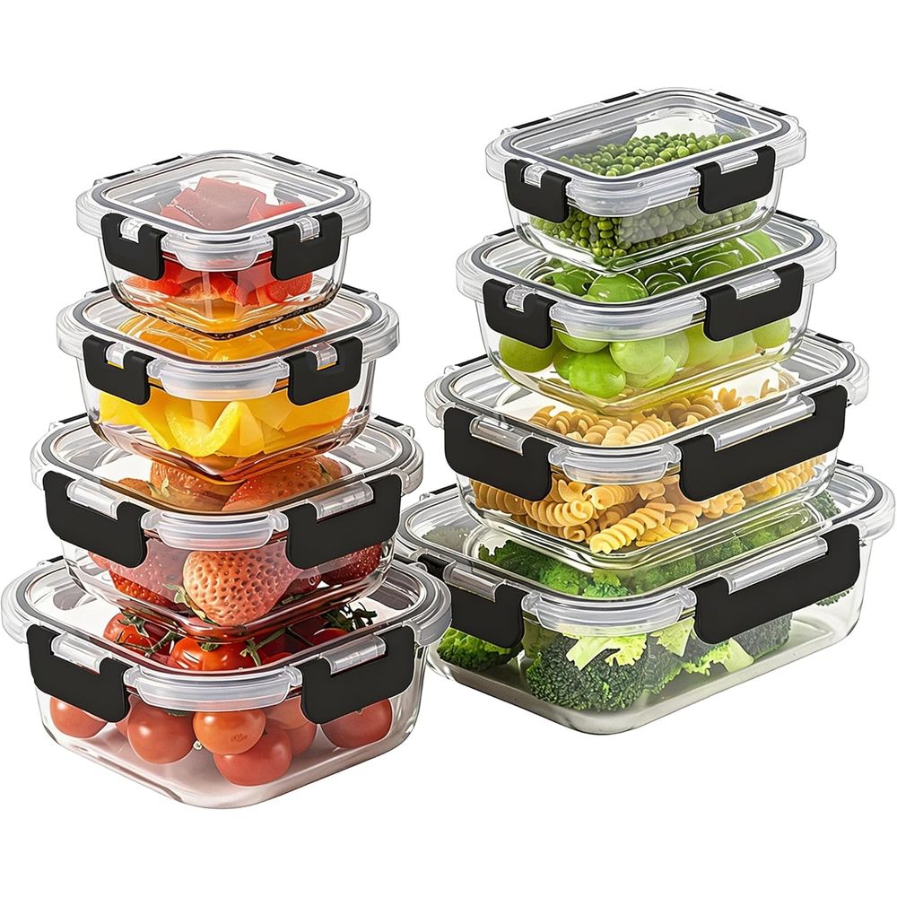 ชุดกล่องถนอมอาหารแก้วโบโรซิลิเ - Food Storage Set Glass บทวิจารณ์และราคา