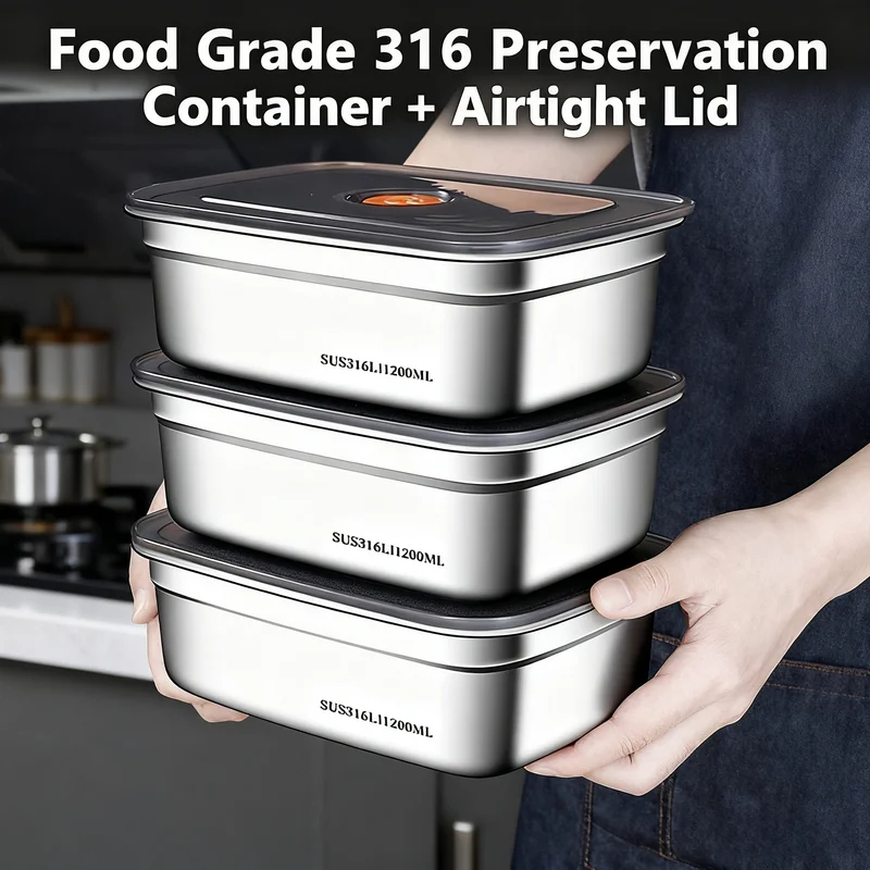 กล่องอาหารสแตนเลสความจุขนาดใหญ - Food Storage Underground บทวิจารณ์และราคา