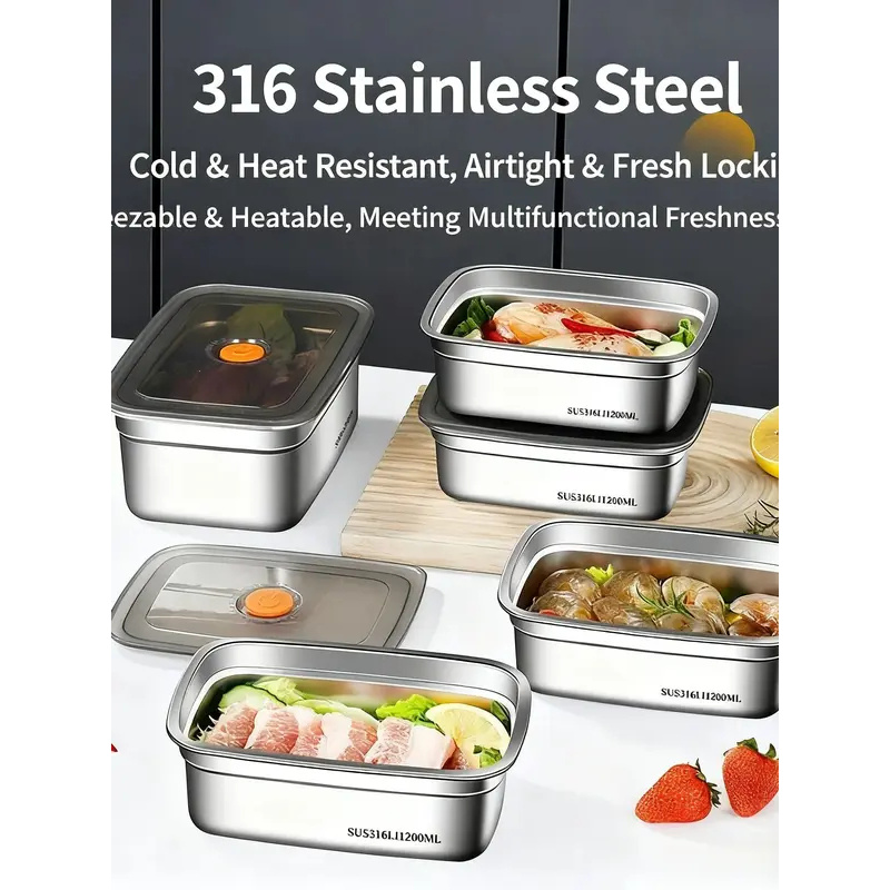 กล่องอาหารสแตนเลสความจุขนาดใหญ - Food Storage Underground บทวิจารณ์และราคา
