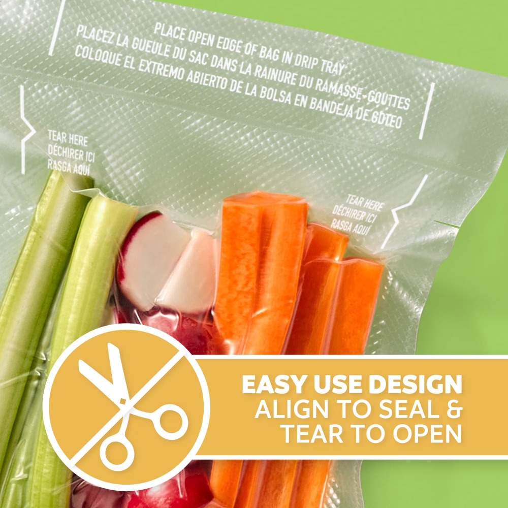 ถุงซีลสูญญากาศ FoodSaver ขนาดพ - Food Storage Vacuum Bags บทวิจารณ์และราคา