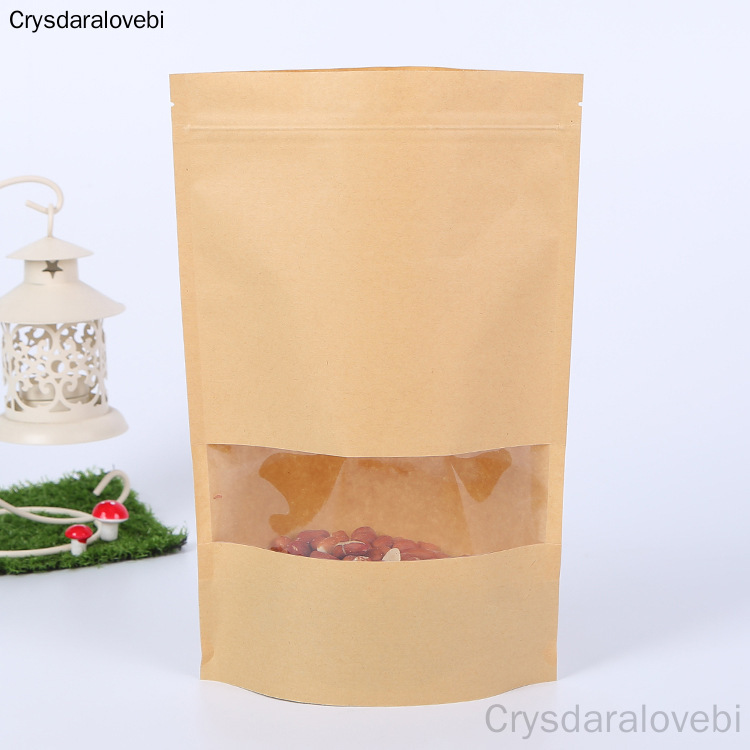 100pcsซิปล็อคบรรจุคราฟท์กระดาษ - Food Storage Ziploc Bags บทวิจารณ์และราคา