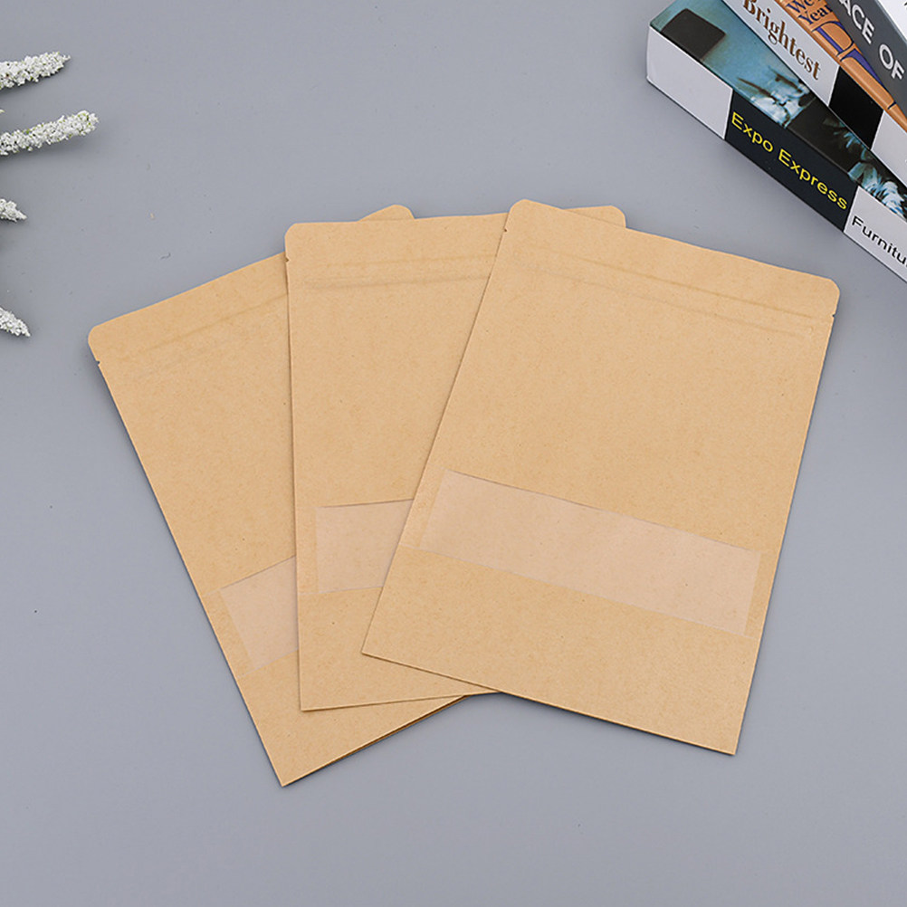 ถุงกระดาษคราฟท์สำหรับเก็บอาหาร - Food Storage Zipper Bags บทวิจารณ์และราคา