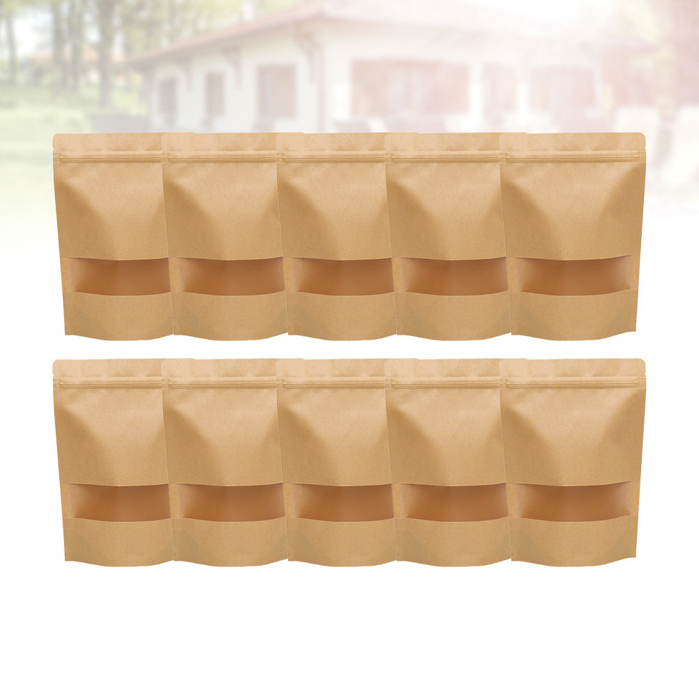 ถุงกระดาษคราฟท์สำหรับเก็บอาหาร - Food Storage Zipper Bags บทวิจารณ์และราคา