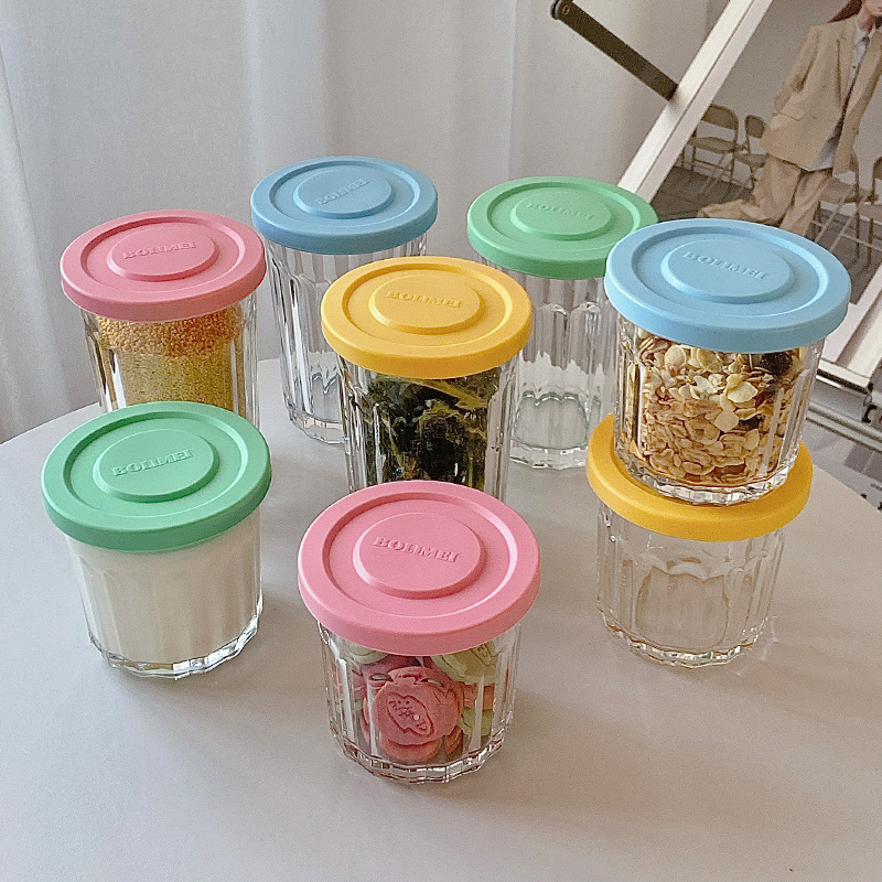 สีแก้วปิดผนึกถังเก็บกล่องขนมขบ - Food Storage Glass Box บทวิจารณ์และราคา