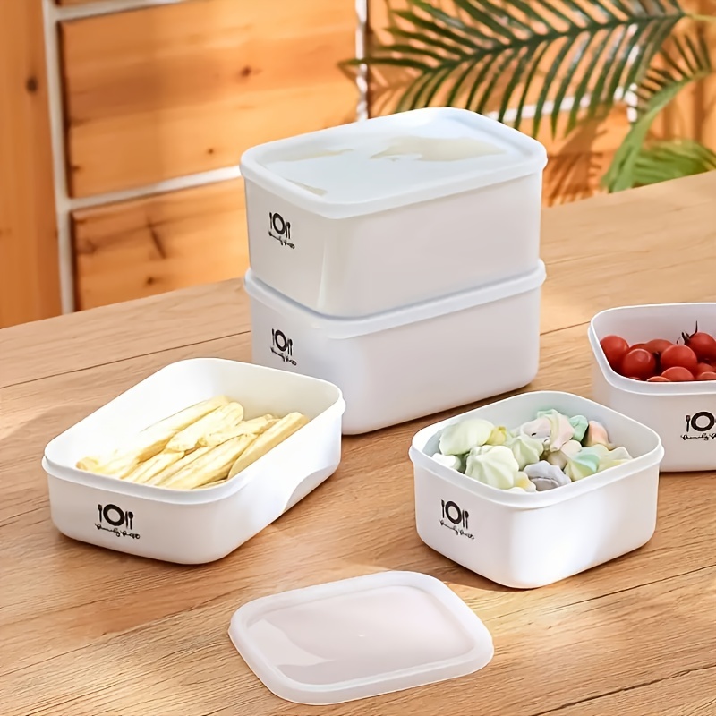 กล่องอาหารกลางวันพลาสติกทรงสี่ - Food Storage Lunch Box บทวิจารณ์และราคา