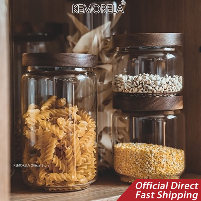 ไม้ฝาปิดแก้ว Airtight กระป๋องห - Food Storage Glass Box บทวิจารณ์และราคา