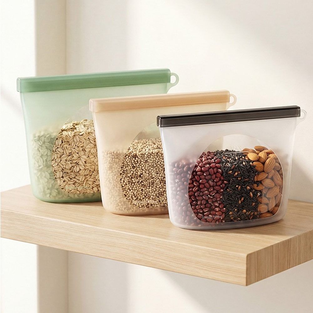 ถุงซิลิโคนถนอมอาหาร ถุงบรรจุภั - Food Storage Ziploc Bags บทวิจารณ์และราคา