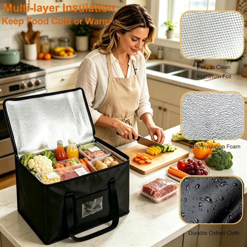 กระเป๋าเก็บความเย็นขนาดใหญ่ 1  - Food Storage Zipper Bags บทวิจารณ์และราคา