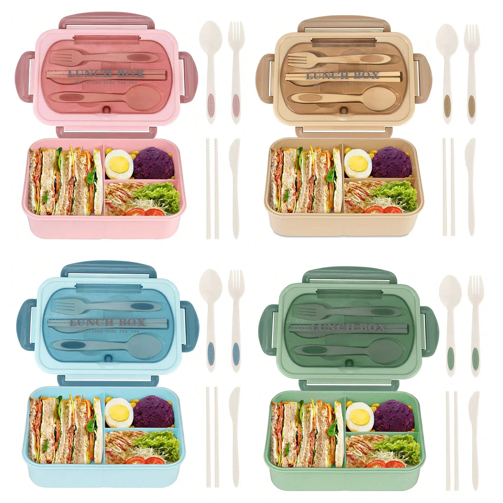 กล่องเบนโตะสำหรับผู้ใหญ่ 3 ช่อ - Food Storage 30 Years บทวิจารณ์และราคา