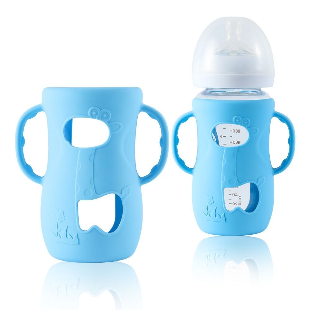 ฝาครอบขวดนมพร้อมหูจับ ฉนวนกันค - Food Storage Silicone Bags บทวิจารณ์และราคา