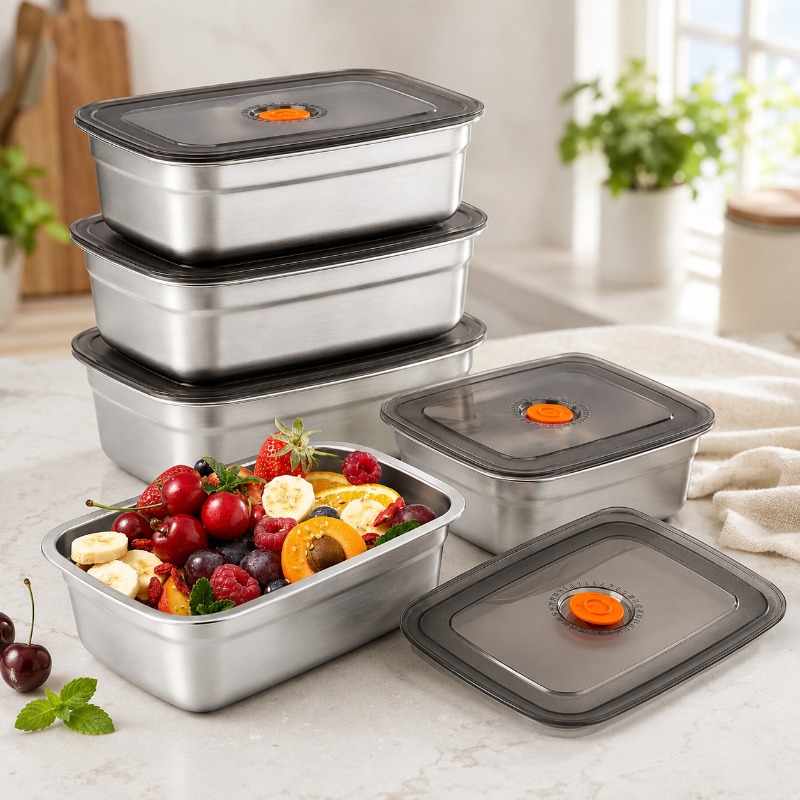 กล่องอาหารกลางวันสแตนเลสขนาดให - Food Storage Underground บทวิจารณ์และราคา