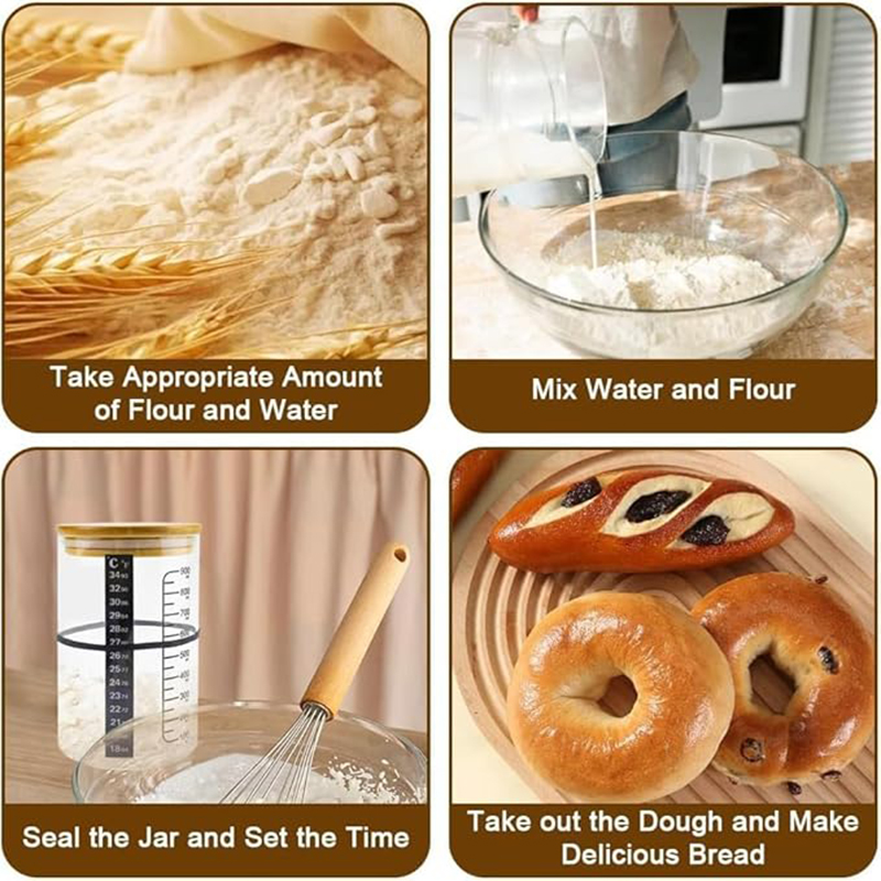 ชุดขวดหมักแป้งซาวโดว์ ขวดหมักแ - Food Storage Glass Box บทวิจารณ์และราคา