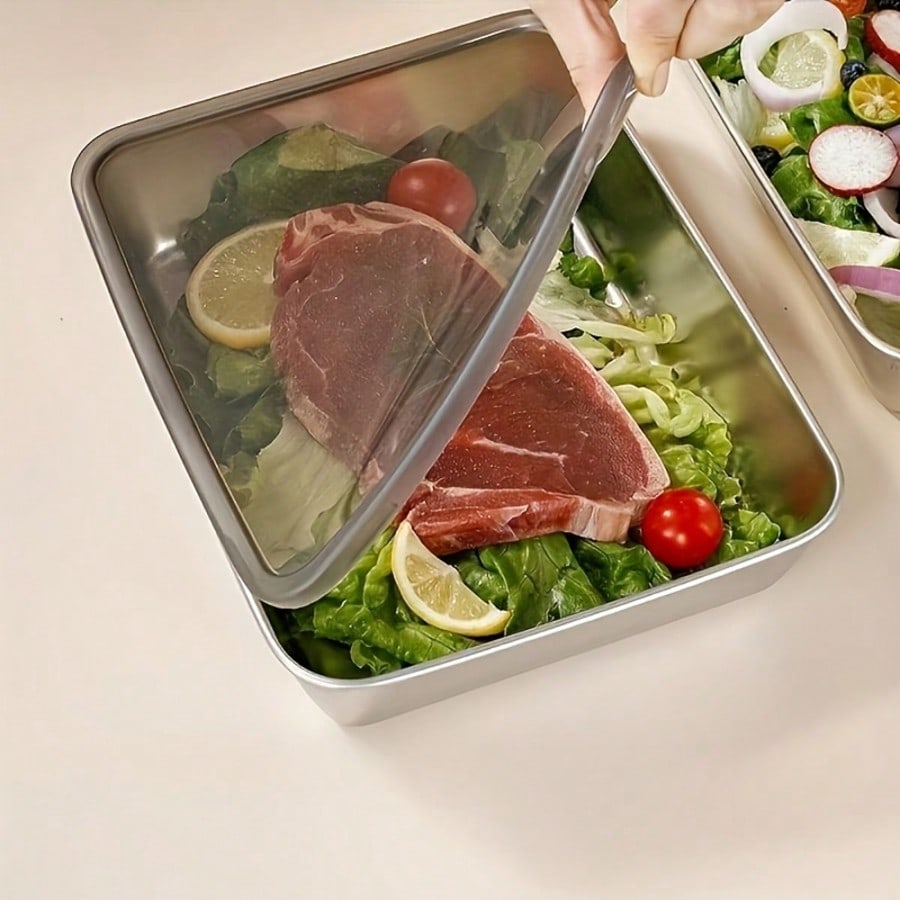 ชุดภาชนะเก็บอาหารสแตนเลส 6 ชิ้ - Food Storage Lunch Box บทวิจารณ์และราคา