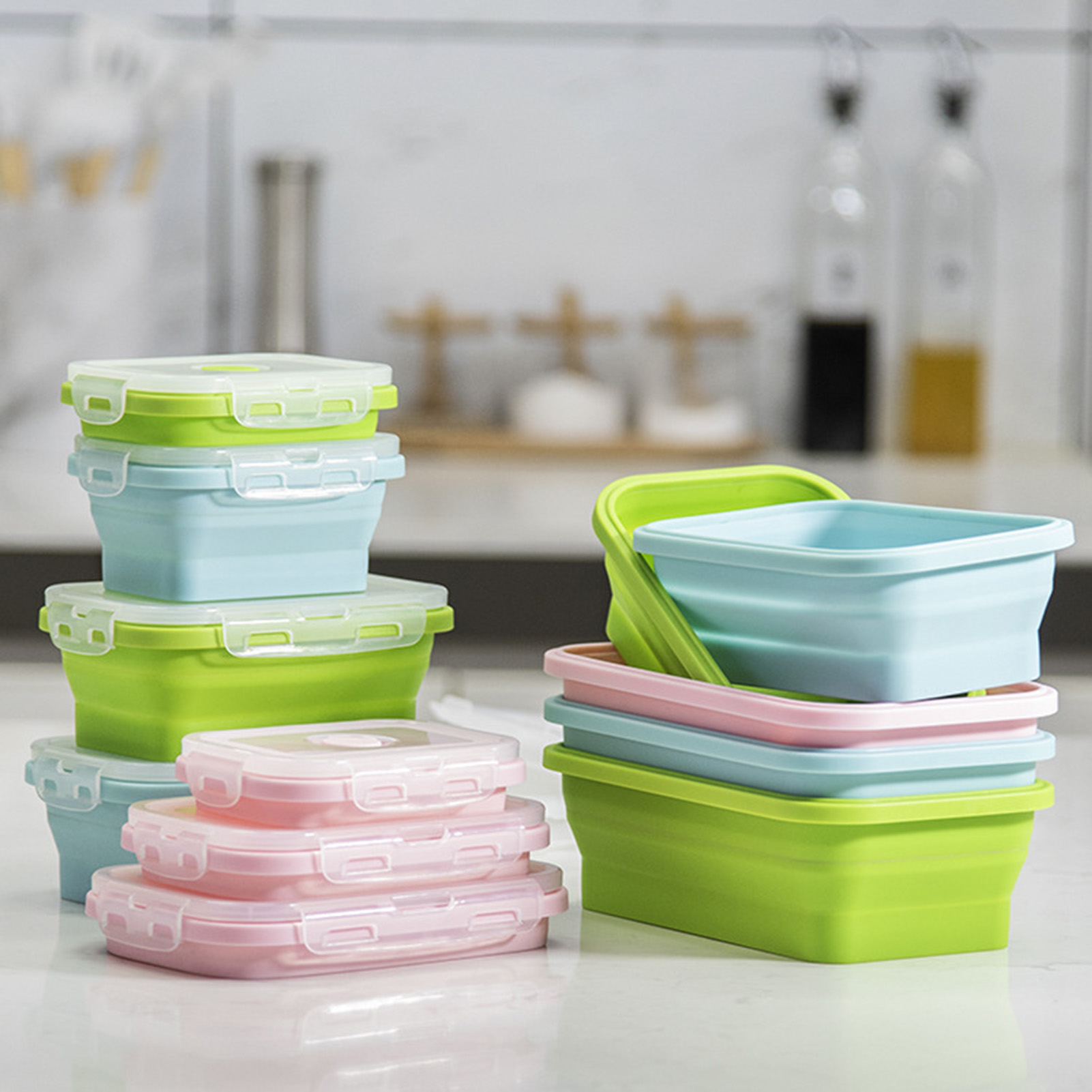 กล่องอาหารซิลิโคน เกรดอาหาร พั - Food Storage Lunch Box บทวิจารณ์และราคา