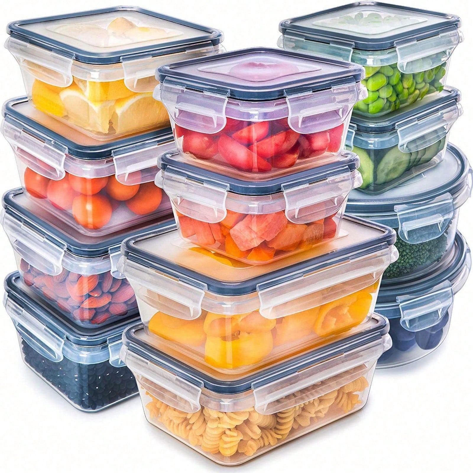 กล่องเก็บอาหารพลาสติกปิดผนึก 1 - Food Storage Lunch Box บทวิจารณ์และราคา