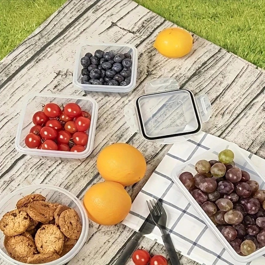 กล่องเก็บอาหารพลาสติกปิดผนึก 1 - Food Storage Lunch Box บทวิจารณ์และราคา