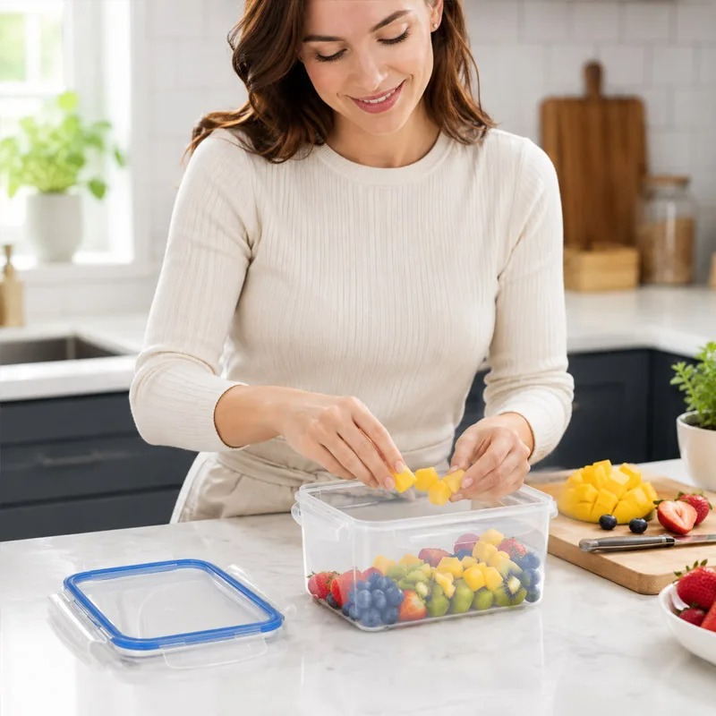 กล่องเก็บอาหารในตู้เย็น 4 ขนาด - Food Storage Lunch Box บทวิจารณ์และราคา
