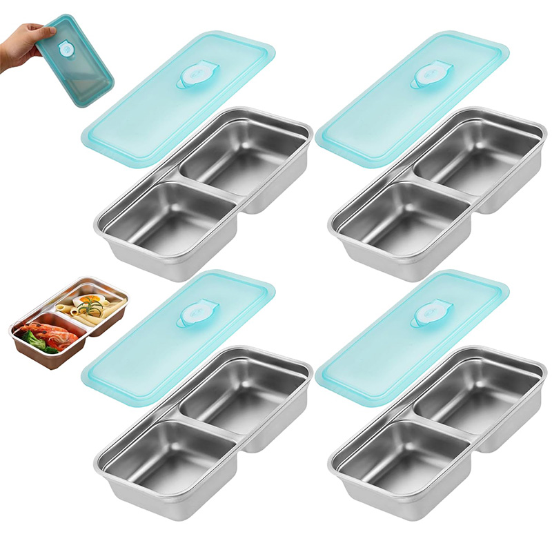 สแตนเลสแบบพกพาสดกล่องอาหารคอนเ - Food Storage Lunch Box บทวิจารณ์และราคา