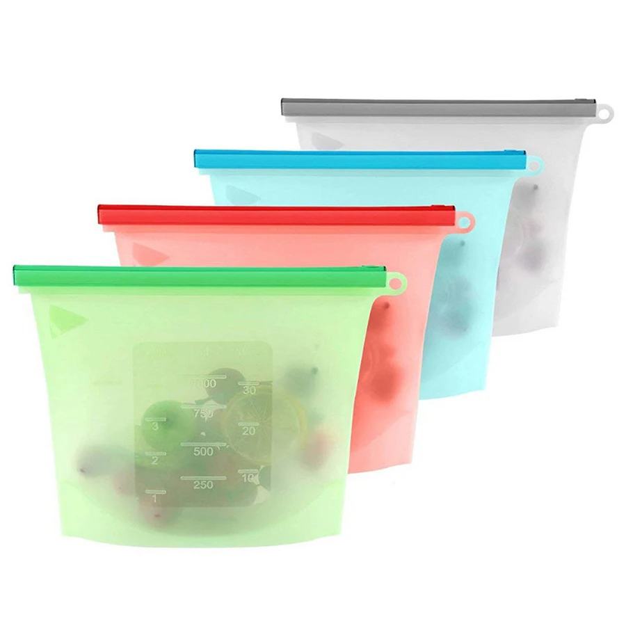 ถุงเก็บอาหารซิลิโคนเกรดอาหารขน - Food Storage Silicone Bags บทวิจารณ์และราคา