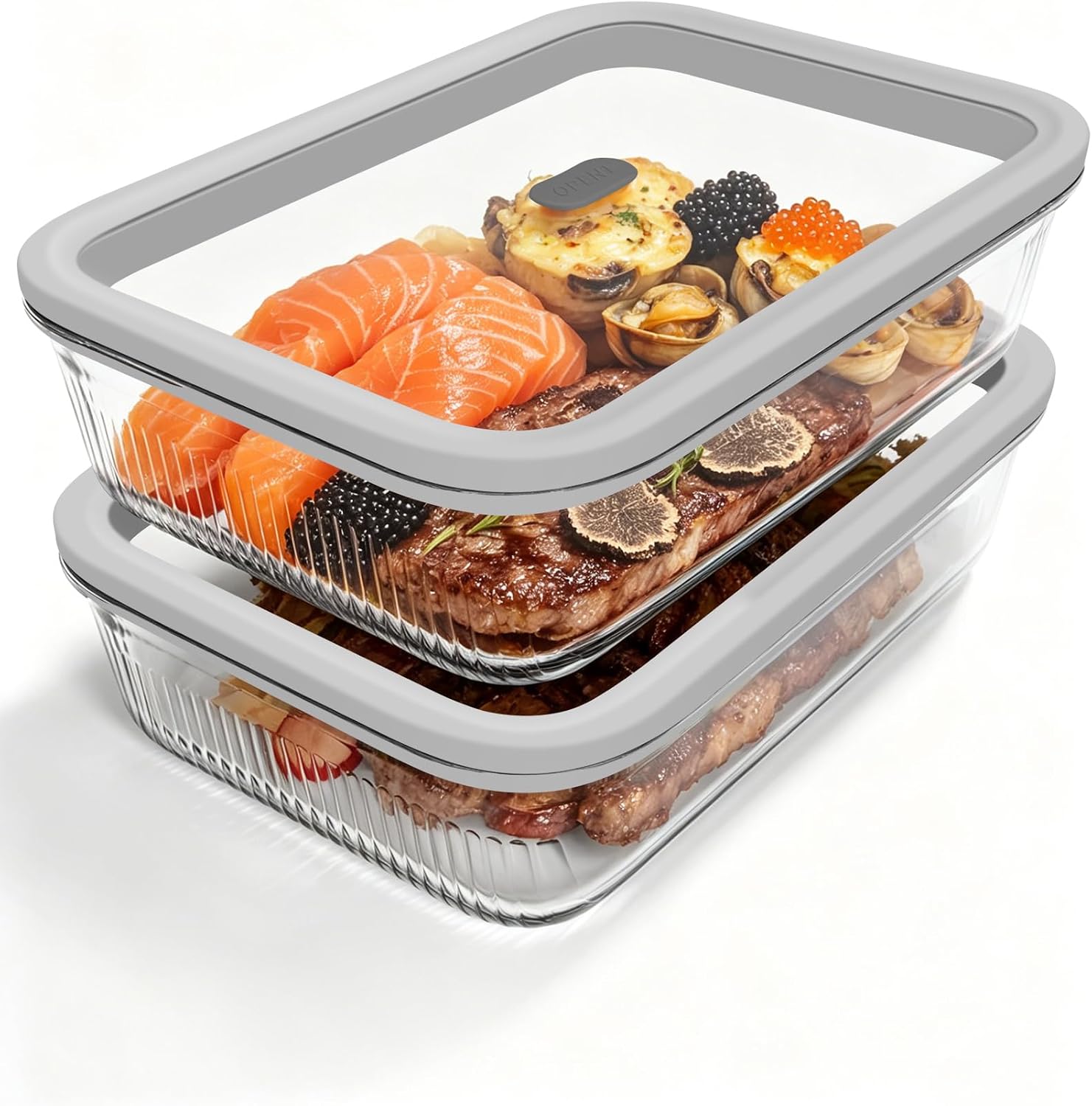 ชุดภาชนะเก็บอาหารแก้ว 2 ชิ้น พ - Food Storage Glass Box บทวิจารณ์และราคา