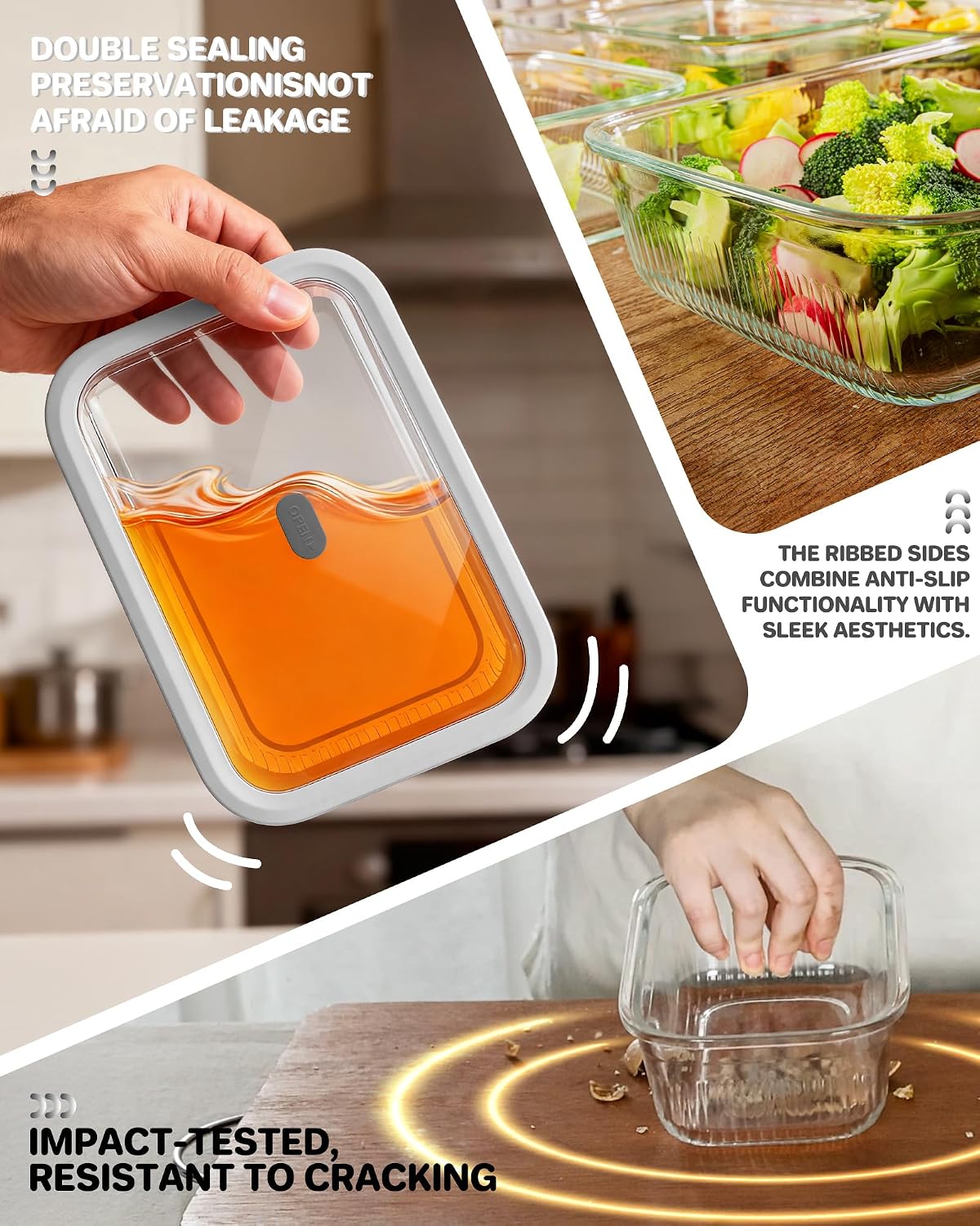 ชุดภาชนะเก็บอาหารแก้ว 2 ชิ้น พ - Food Storage Glass Box บทวิจารณ์และราคา