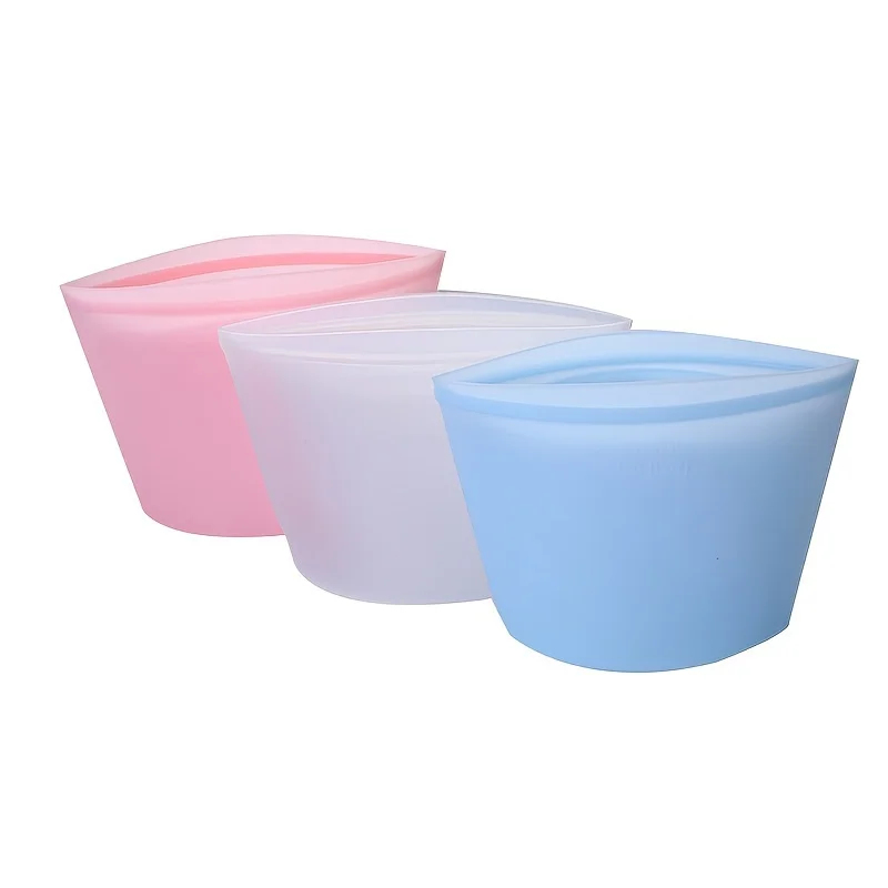 ถุงซิลิโคนเก็บอาหารแบบใช้ซ้ำได - Food Storage Silicone Bags บทวิจารณ์และราคา