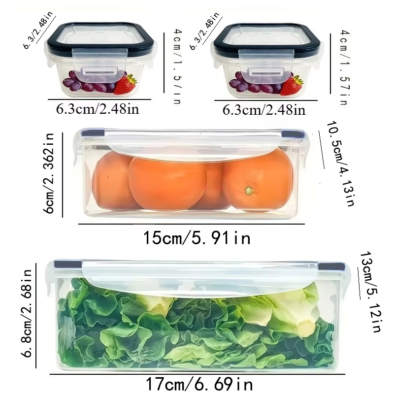 ชุด 8 ชิ้น ประกอบด้วย 4 กล่องแ - Food Storage Equipment บทวิจารณ์และราคา