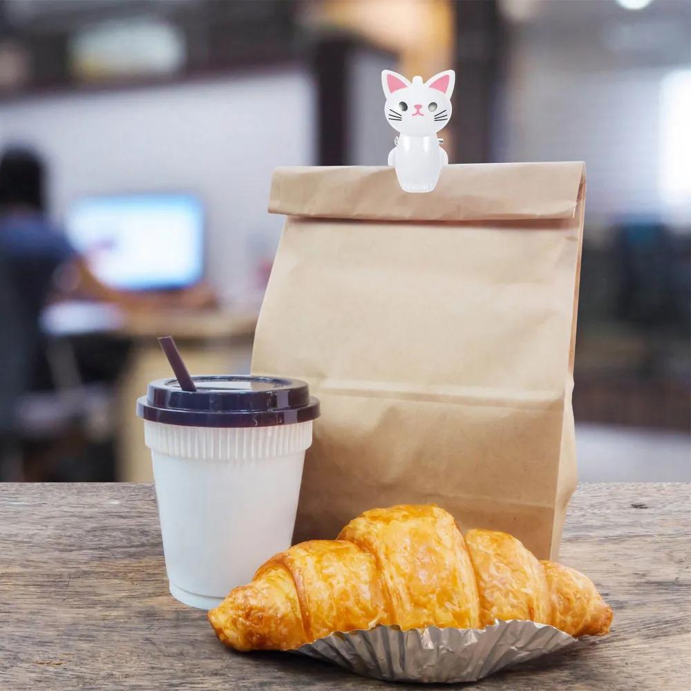คลิปหนีบถุงอาหารรูปแมว 8 ชิ้น  - Food Storage Plastic Bag บทวิจารณ์และราคา