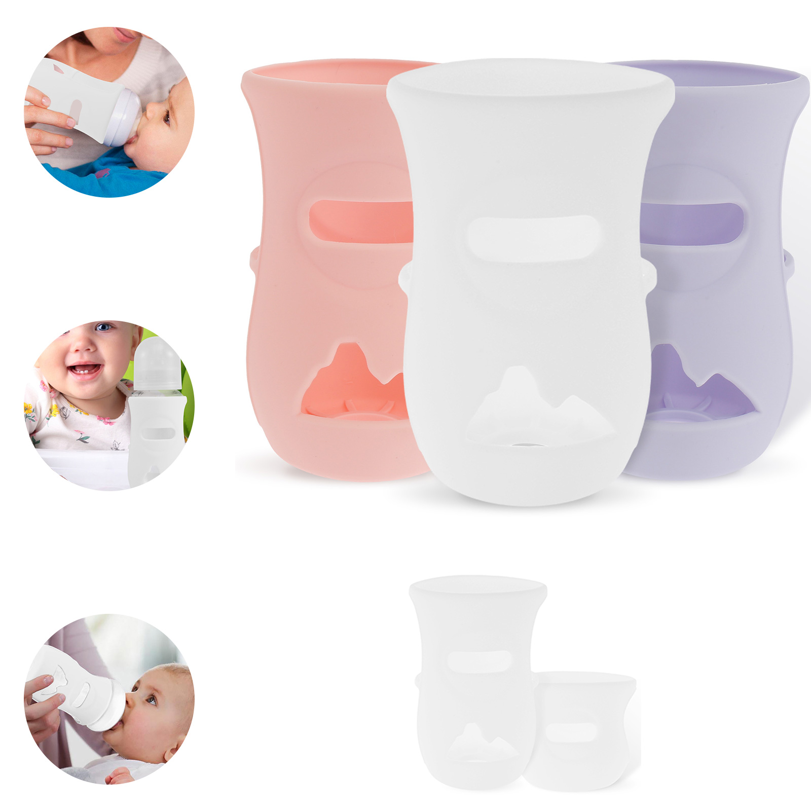 แขนซิลิโคนซิลิโคนเด็กขวดแก้วฉน - Food Storage Silicone Bags บทวิจารณ์และราคา