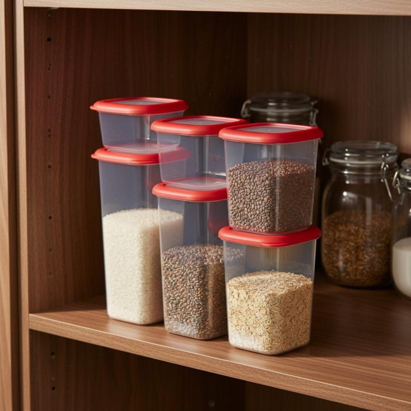 ชุดกล่องถนอมอาหารสุญญากาศ 6 ชิ - Food Storage Stackable Containers บทวิจารณ์และราคา