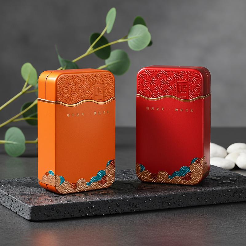 กล่องเก็บชาโลหะทรงสี่เหลี่ยมลา - Food Storage Metal Box บทวิจารณ์และราคา