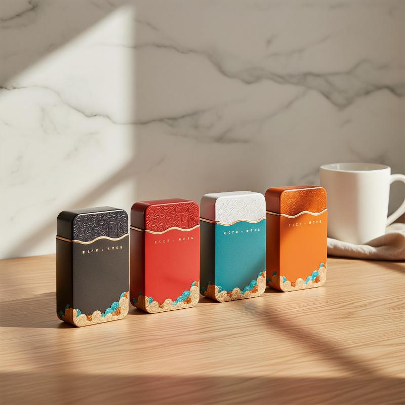 กล่องเก็บชาโลหะทรงสี่เหลี่ยมลา - Food Storage Metal Box บทวิจารณ์และราคา