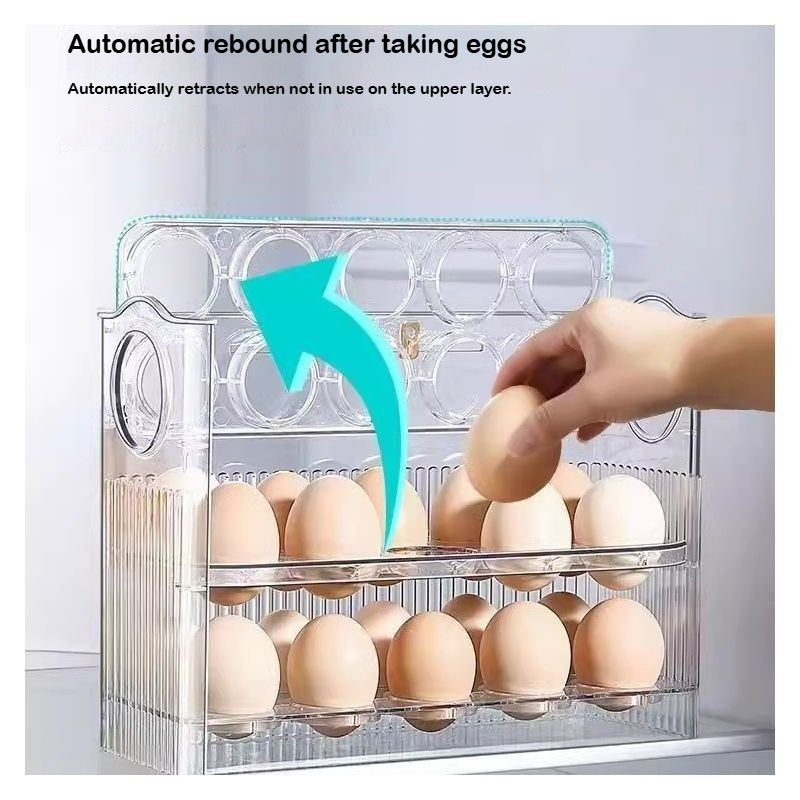 กล่องเก็บไข่อัตโนมัติแบบเด้งกล - Food Storage Rack For Kitchen บทวิจารณ์และราคา