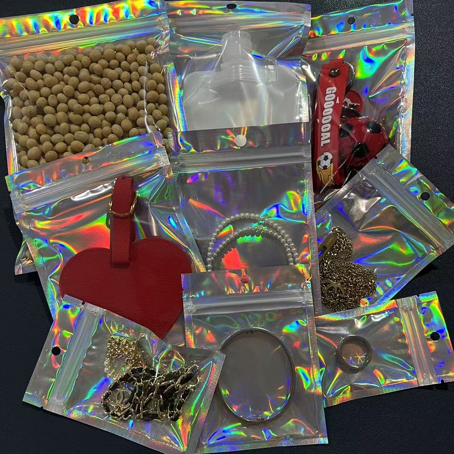 100 ชิ้นกลิ่นถุง Mylar Hologra - Food Storage Plastic Bag บทวิจารณ์และราคา