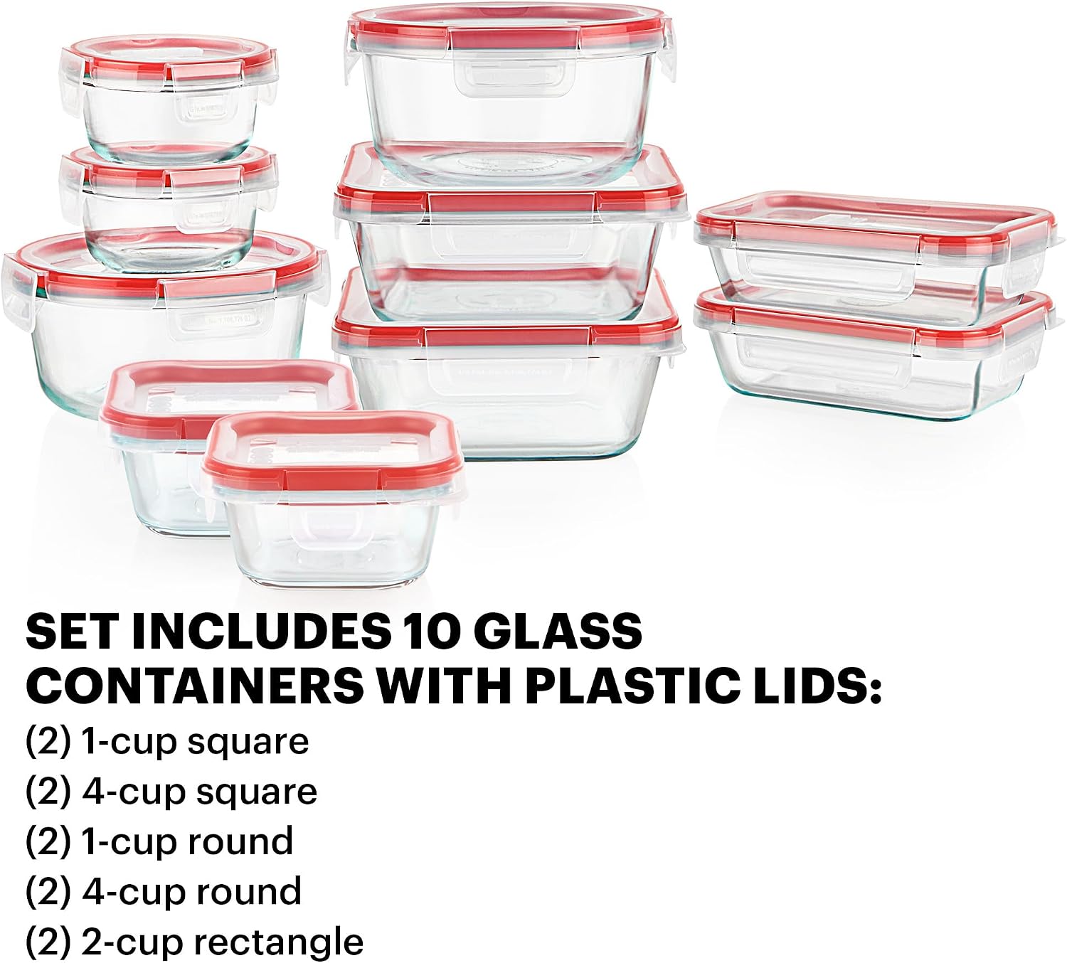 ชุดกล่องถนอมอาหารแก้วสุญญากาศ  - Food Storage Set Glass บทวิจารณ์และราคา