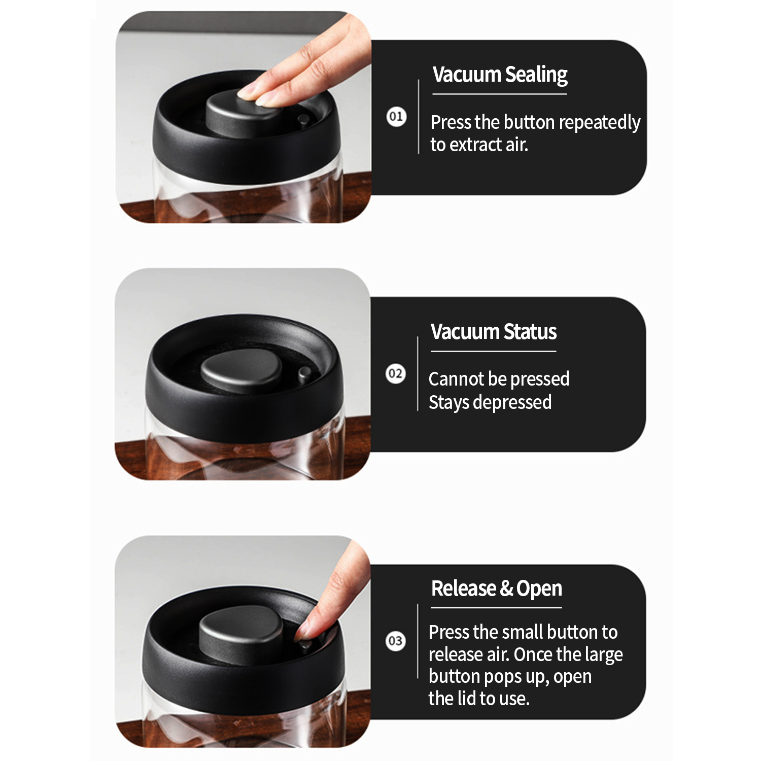 OANKR กระป๋องกาแฟสูญญากาศ 500  - Food Storage Glass Box บทวิจารณ์และราคา