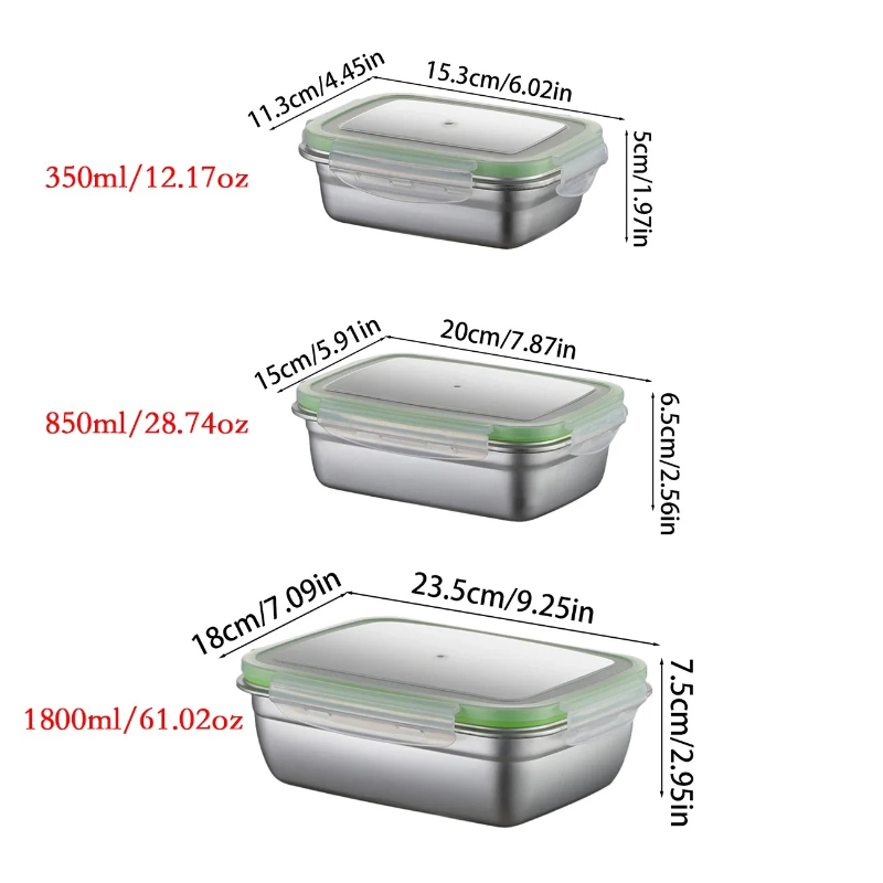 ชุดกล่องอาหารกลางวันสแตนเลส 30 - Food Storage Lunch Box บทวิจารณ์และราคา