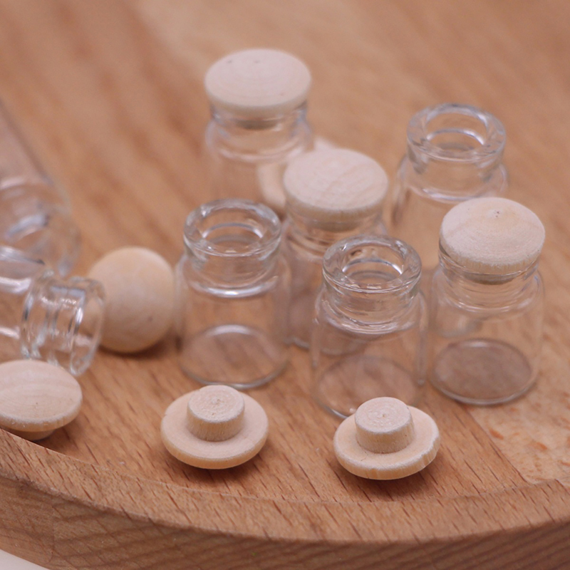 ขวดแก้วจิ๋วสำหรับบ้านตุ๊กตา ขน - Food Storage Jar Glass บทวิจารณ์และราคา