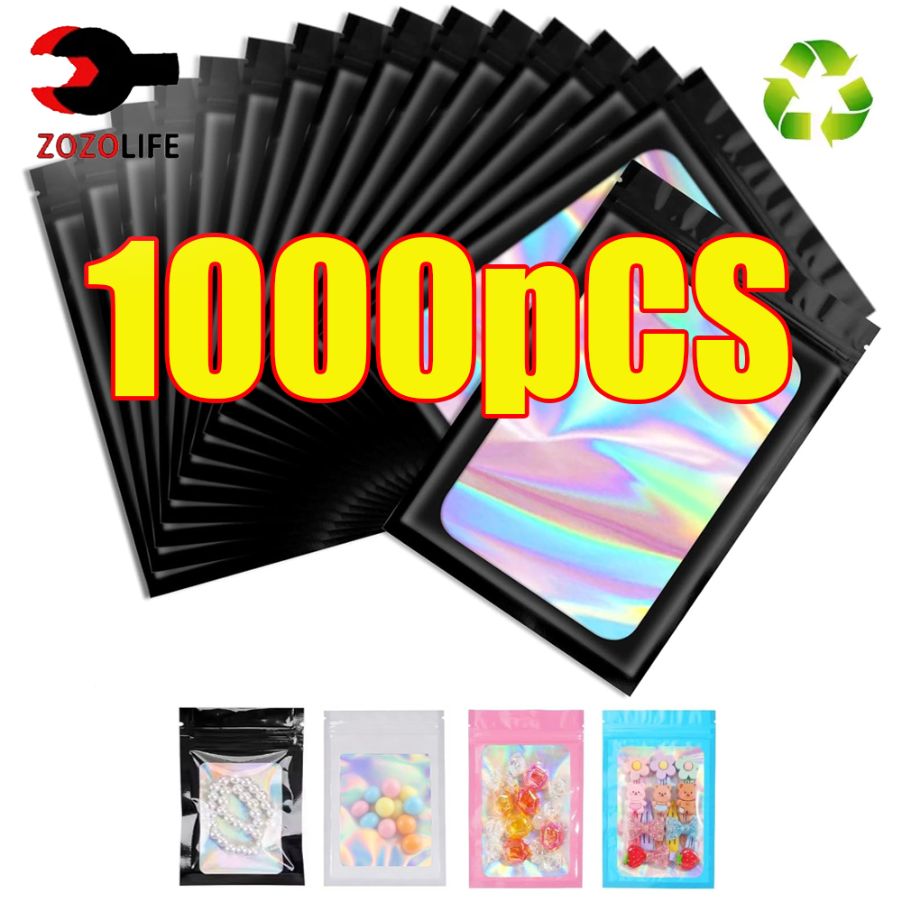 ถุงซิปล็อคโฮโลแกรม 10-1000 ชิ้ - Food Storage Plastic Bag บทวิจารณ์และราคา