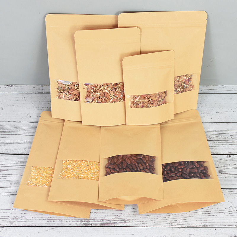 20/50pcs กระดาษคราฟท์ซิปล็อคถุ - Food Storage Zipper Bags บทวิจารณ์และราคา